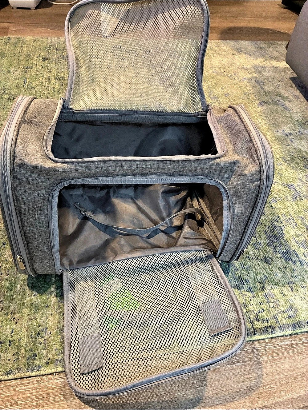 Gray Pet Travel Carrier